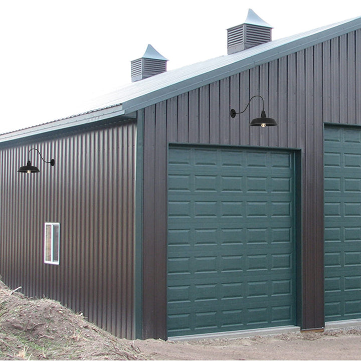 1 Light Outdoor Wall Lighting 13.75" X 15.5" 23.25" Black Traditional Steel - Diamond Home USA