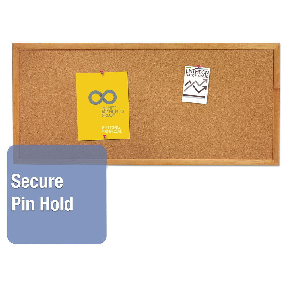 QRT300 - Quartet Classic Slim Line Cork Bulletin Board - Diamond Home USA