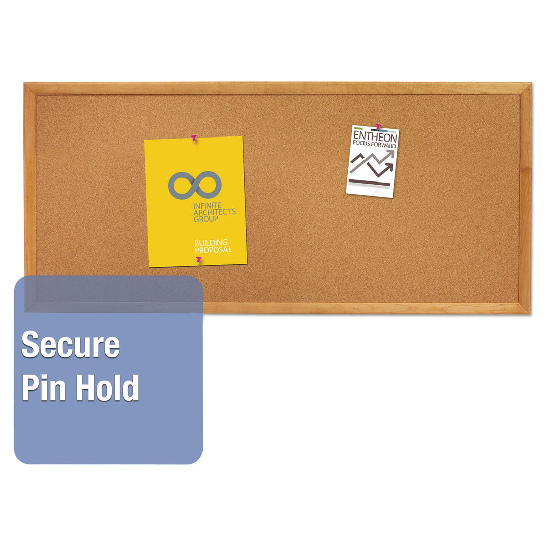 QRT300 - Quartet Classic Slim Line Cork Bulletin Board - Diamond Home USA