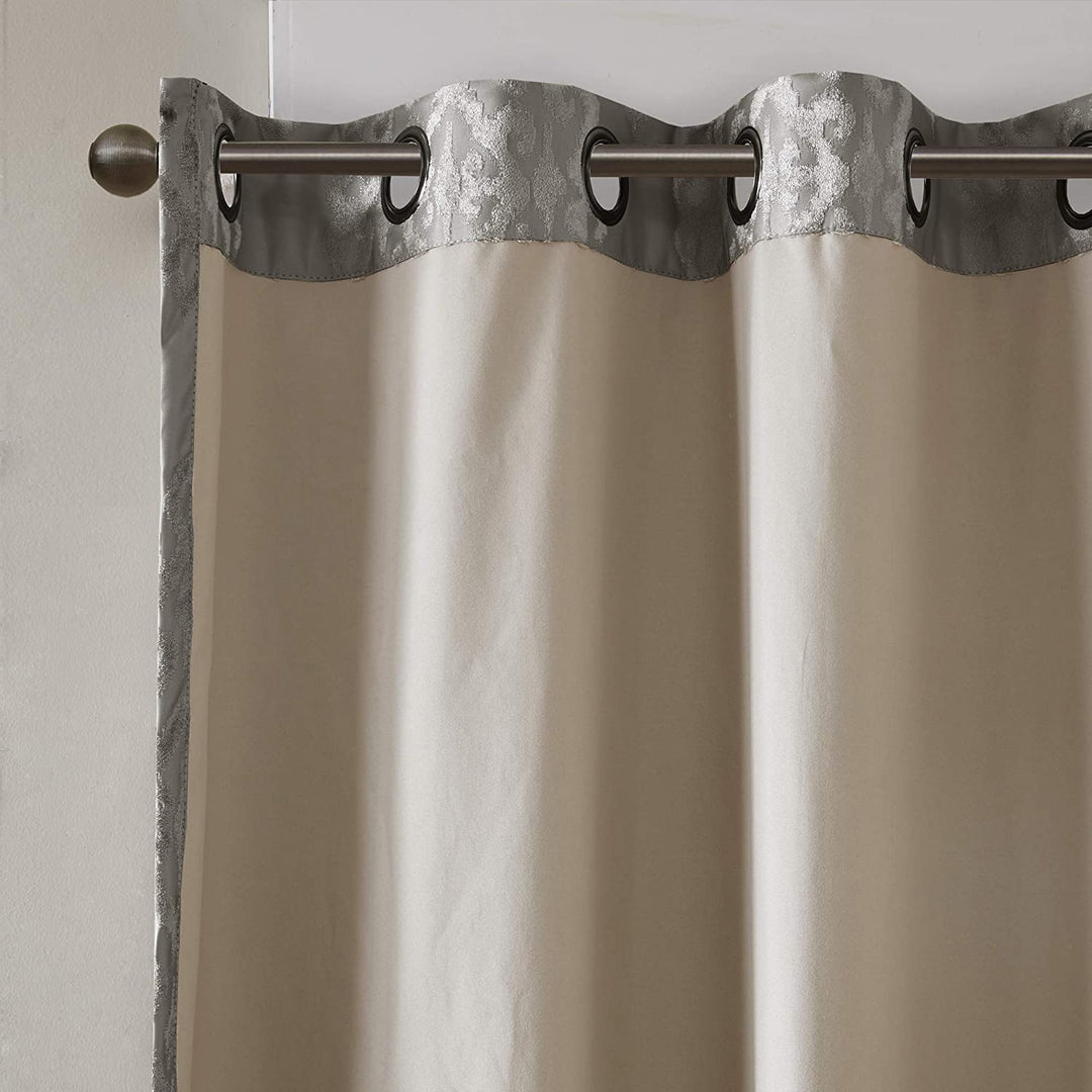 Sun Smart Mirage 100% Total Blackout Single Window Curtain Knitted Jacquard