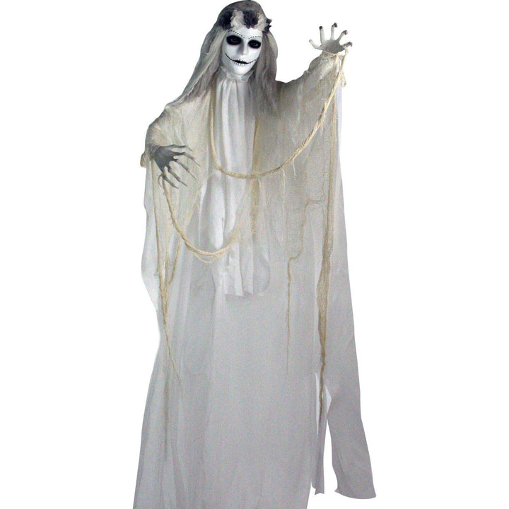 Haunted Hill Farm Life-Size Scary Talking Ghost Bride Halloween Animatronic with