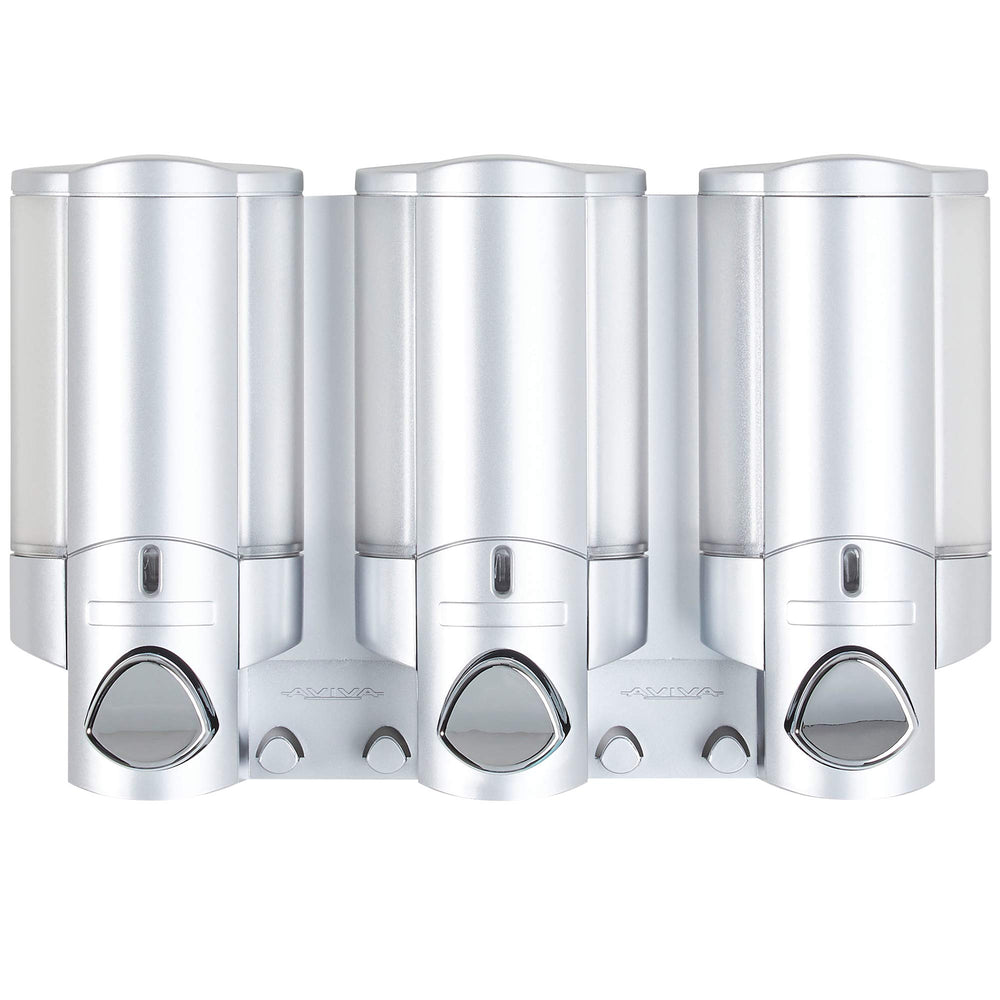 Better Living Products Aviva Shower Dispenser 3 Shampoo and Soap Dispenser 3 x - Diamond Home USA