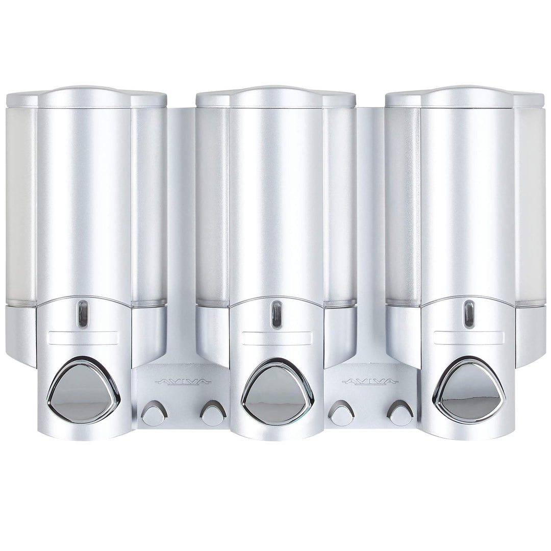 Better Living Products Aviva Shower Dispenser 3 Shampoo and Soap Dispenser 3 x - Diamond Home USA