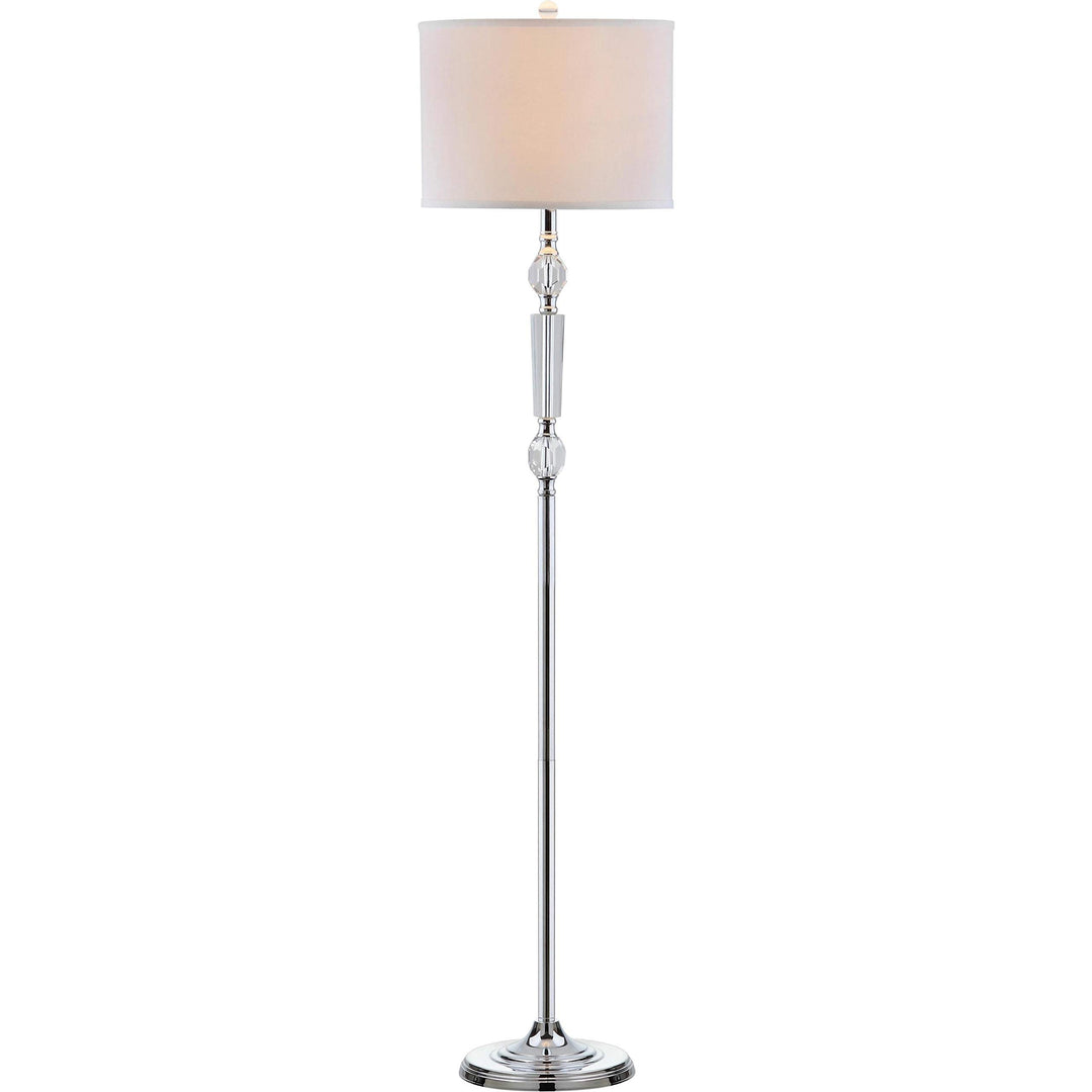 60-inch Crystal Floor Lamp Clear Chrome - Diamond Home USA