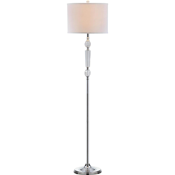 60-inch Crystal Floor Lamp Clear Chrome - Diamond Home USA