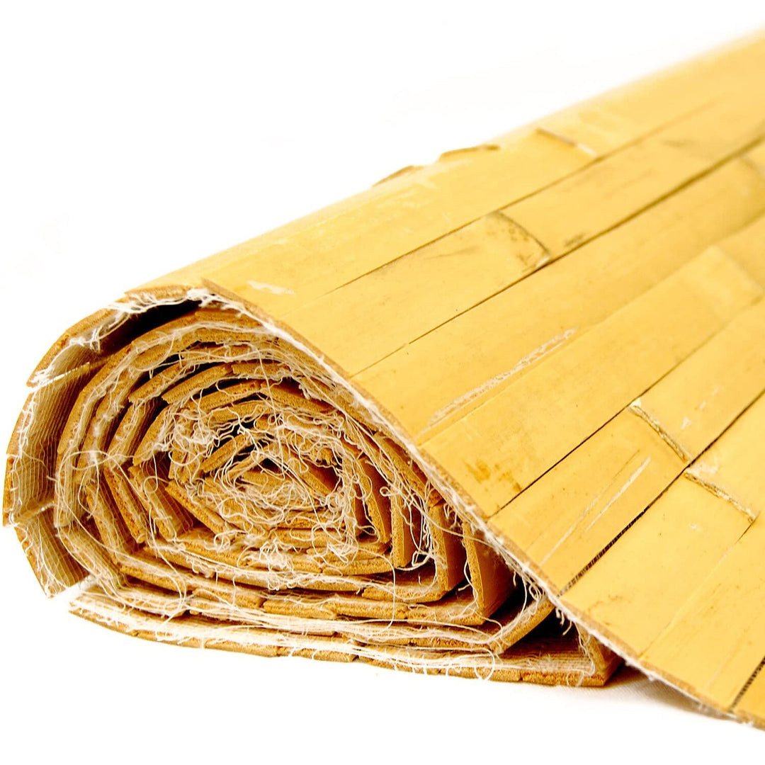 Bamboo Panels 4ft H X 8ft L Natural Raw Wood