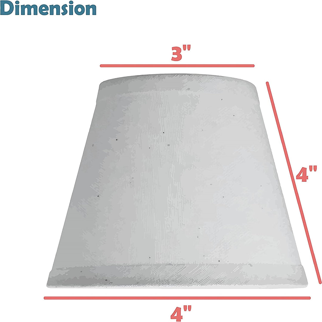 Aspen Creative 32719-2 Small Hardback Empire Shape Chandelier Clip-On Lamp Shade - Diamond Home USA