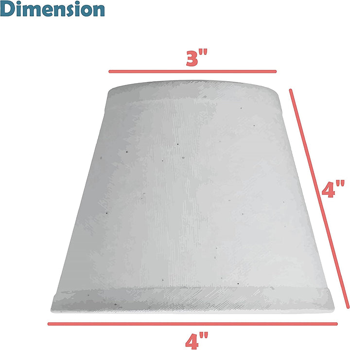 Aspen Creative 32719-9 Small Hardback Empire Shape Chandelier Clip-On Lamp Shade - Diamond Home USA