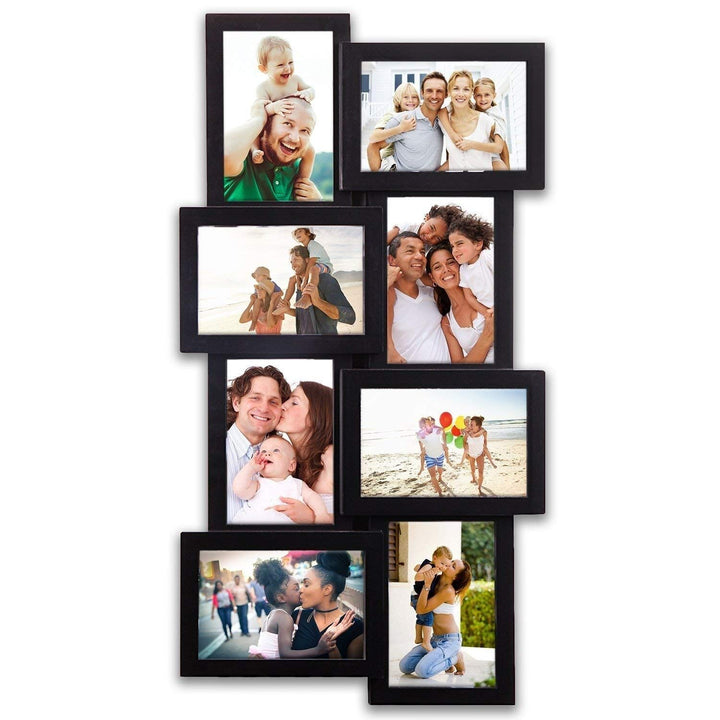 Photo Frame Vertical Horizontal Display Picture Gift 23x11 Black Pvc Rectangle
