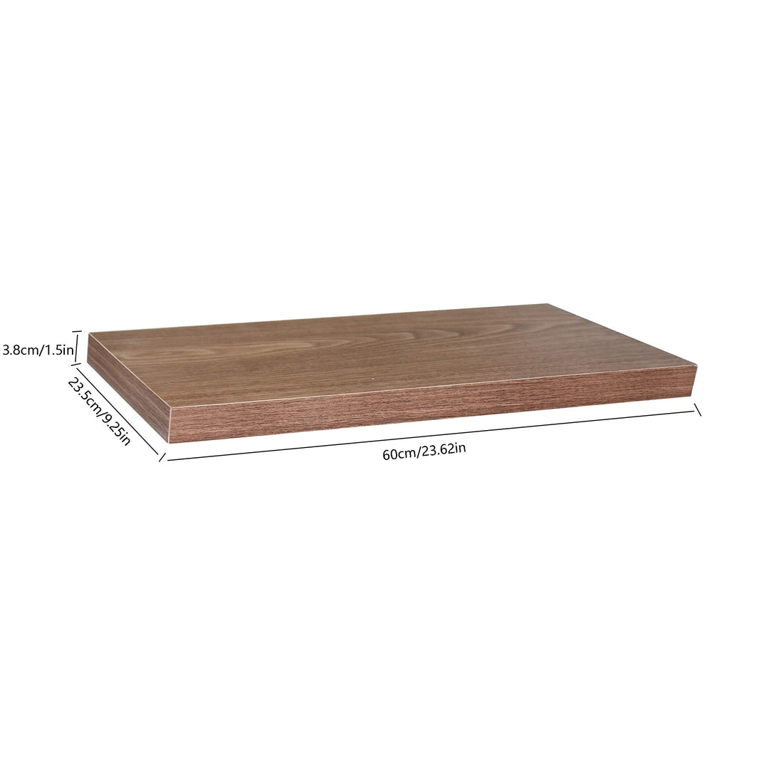 Modern and Contemporary Jd Walnut Floating Shelf 23.62 * 9.25 * 1.5 Inches Brown - Diamond Home USA
