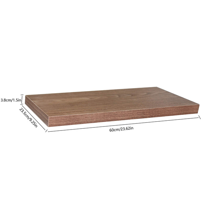 Modern and Contemporary Jd Walnut Floating Shelf 23.62 * 9.25 * 1.5 Inches Brown - Diamond Home USA