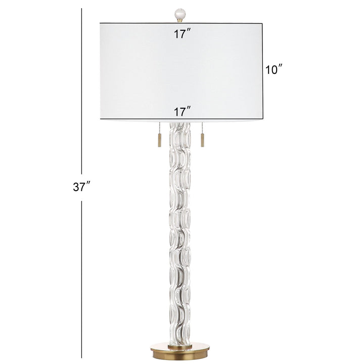 Lighting 37-inch Crystal/Gold Led Table Lamp Clear Modern Contemporary - Diamond Home USA