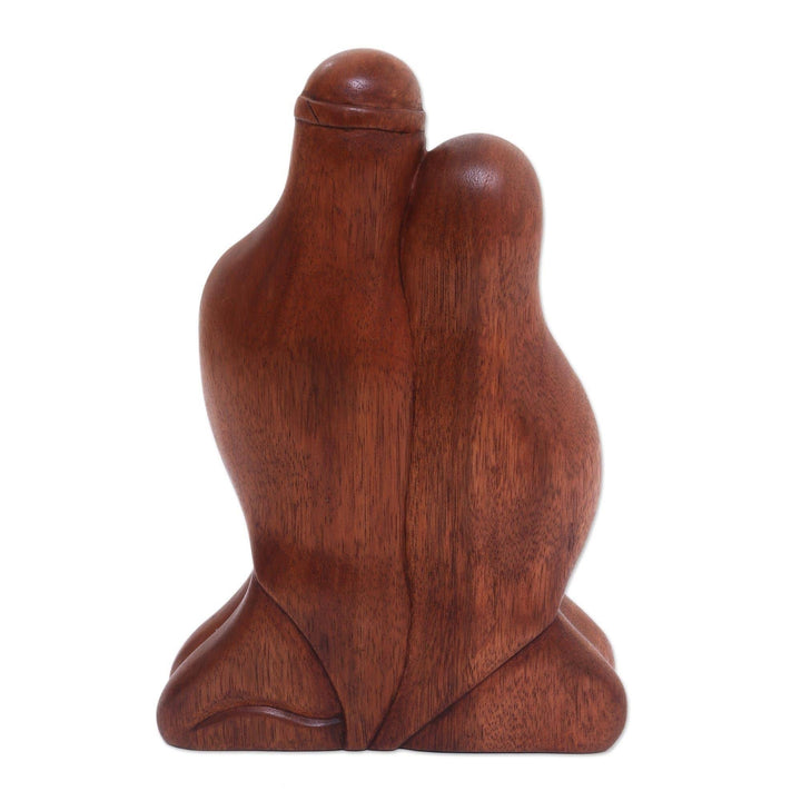 Handmade Wood Sculpture 'Family Intimacy' (Indonesia) Brown Antique - Diamond Home USA