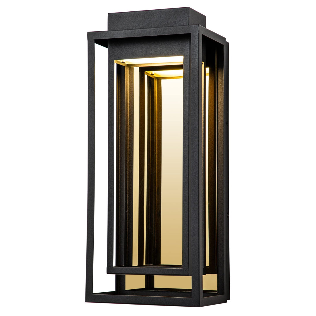 Modern Outdoor Led Wall Sconce Black Contemporary