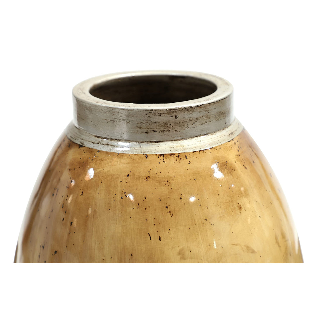 Brown Ceramic Rustic Vase 30 X 14 Farmhouse - Diamond Home USA