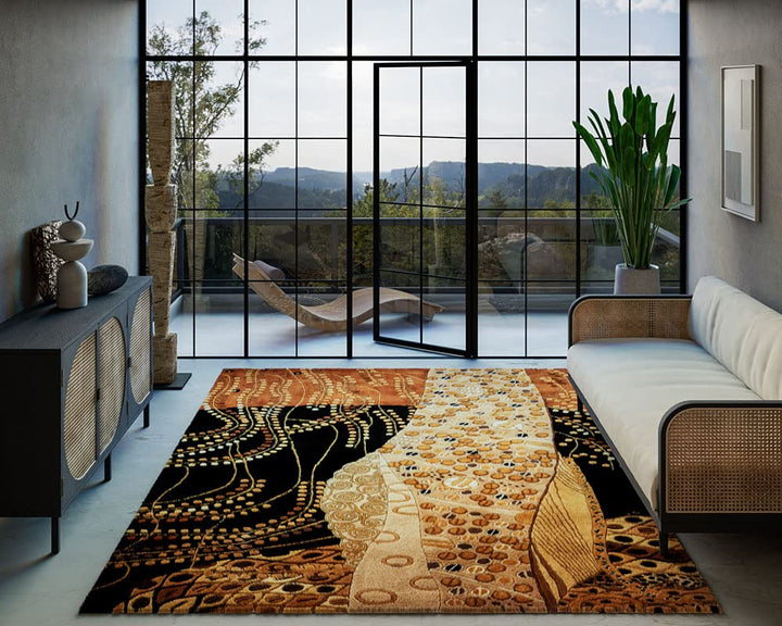 Momeni New Wave Hand Tufted New Zealand Wool Contemporary Abstract Area Rug