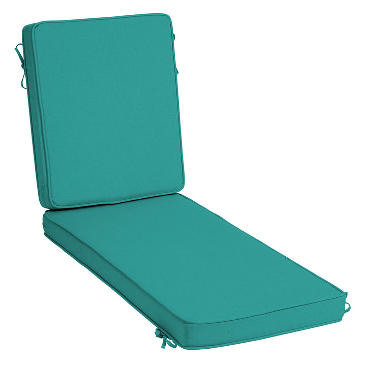 Arden Selections ProFoam Performance Outdoor Chaise Lounge Cushion 46 x 21 Light Blue
