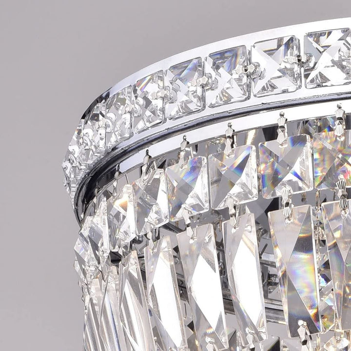 The Lighting Store Elisa 4-light Chrome and Crystal Flushmount Chandelier - Diamond Home USA