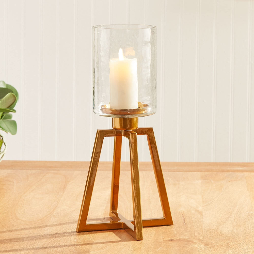 Hurricane Small Gold Modern Contemporary Iron - Diamond Home USA