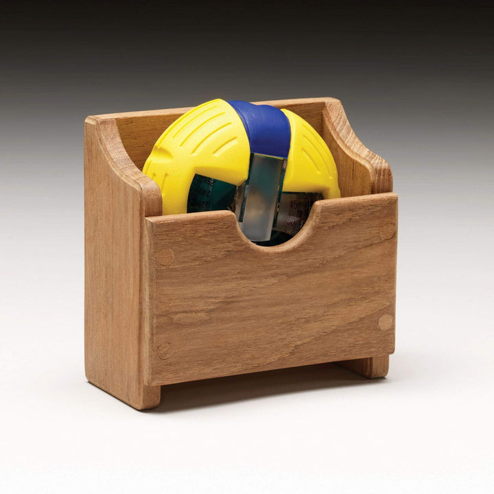 Teak Wall Mount Compass Rack 4-1/4" W X 4-1/8" H 2-1/4" D Brown Mounted