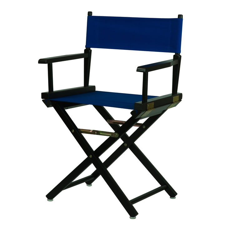 Casual Home Black Frame/Royal Blue Canvas 18" Classic Height Directors-Chairs