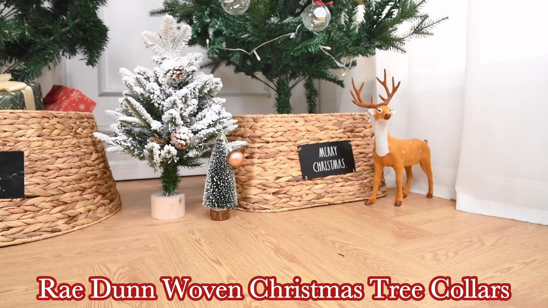 Rae Dunn Christmas ree Collar - Base Decoration to Cover Artificial Christmas - Diamond Home USA