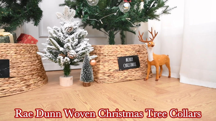 Rae Dunn Christmas ree Collar - Base Decoration to Cover Artificial Christmas - Diamond Home USA