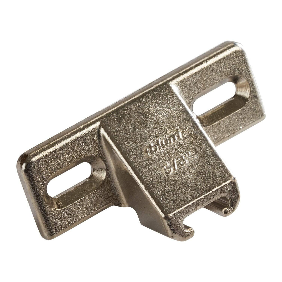 Hardware 5/8-inch Overlay Edge-Mount Mounting Plate for Compact 33 Hinges