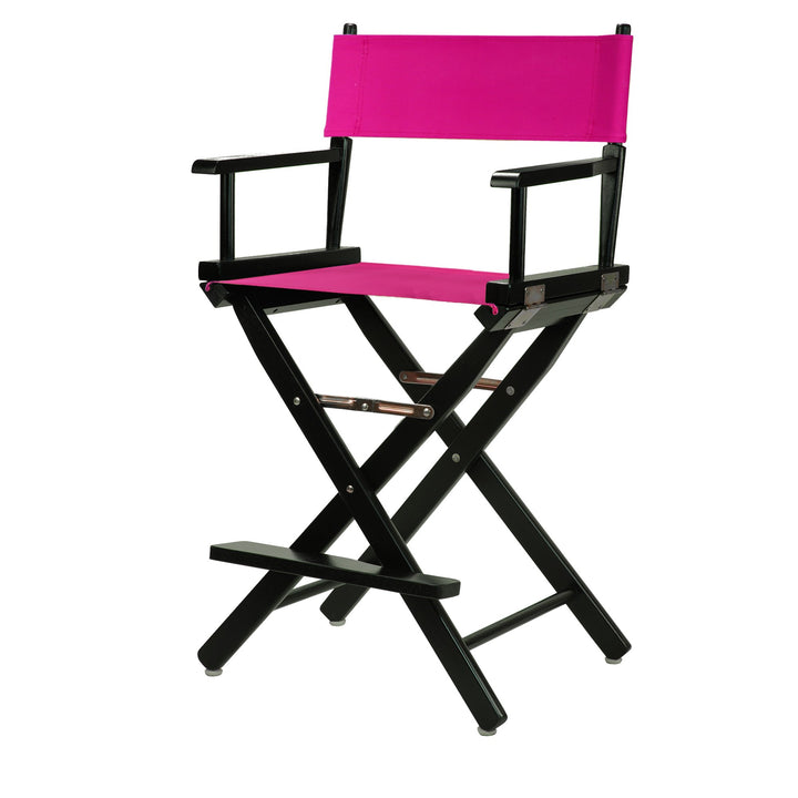 Casual Home Black Frame/Magenta Canvas 24" Counter Height Directors-Chairs