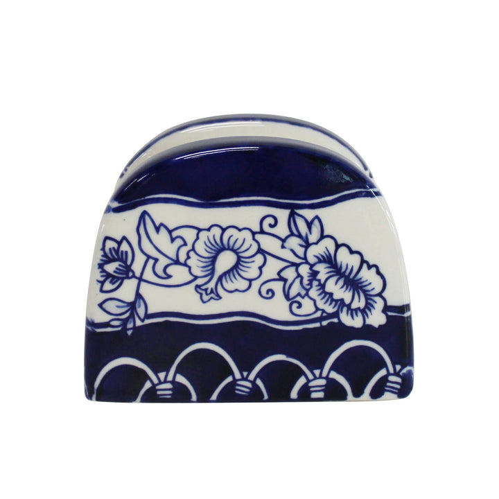 Euro Blue Garden Table Accessory Set (Salt And Pepper Shakers Napkin Holder) 4.5 - Diamond Home USA