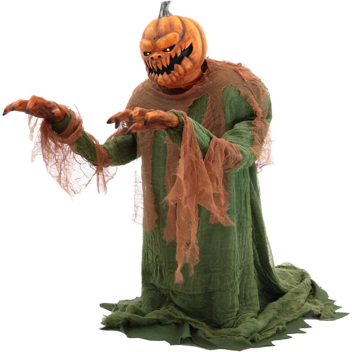 Haunted Hill Farm Motion-Activated Jack O' Lunger by Tekky Lunging Halloween