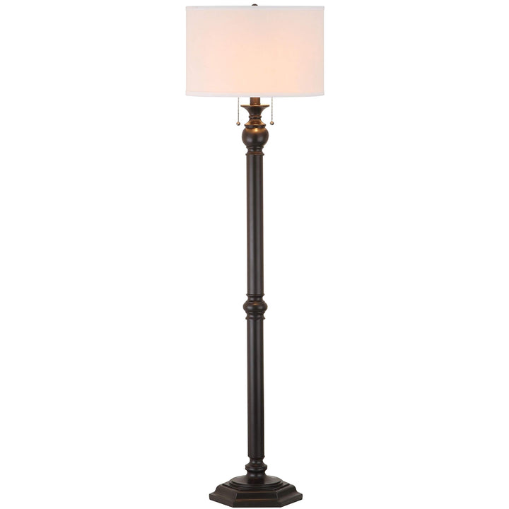 59-inch Oil-Rubbed Bronze 2-Light Floor Lamp Brown Traditional - Diamond Home USA