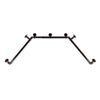 Rod Desyne 1 inch Pipe Bay Window 23" 41"-78"-Bronze Single Curtain Rod Set Bronze Finish - bronze