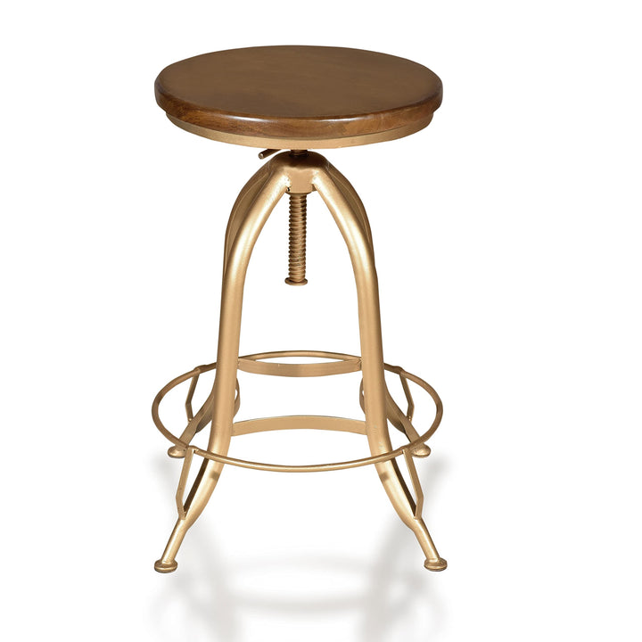 Carolina Chair and Table Adjustable Ryder Stool Elm/Gold Elm / Gold