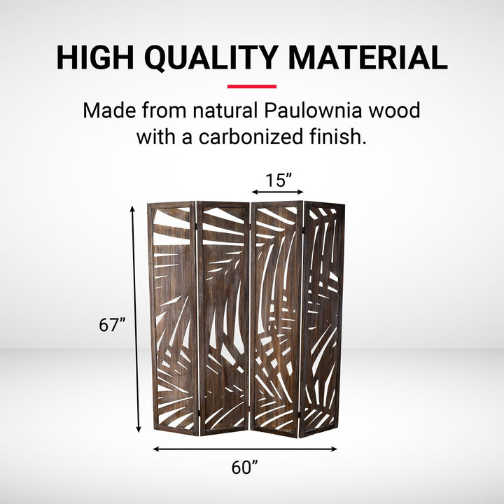 Proman Products - Palm Spring Panel Wooden Room der Folding Screen Room - Diamond Home USA