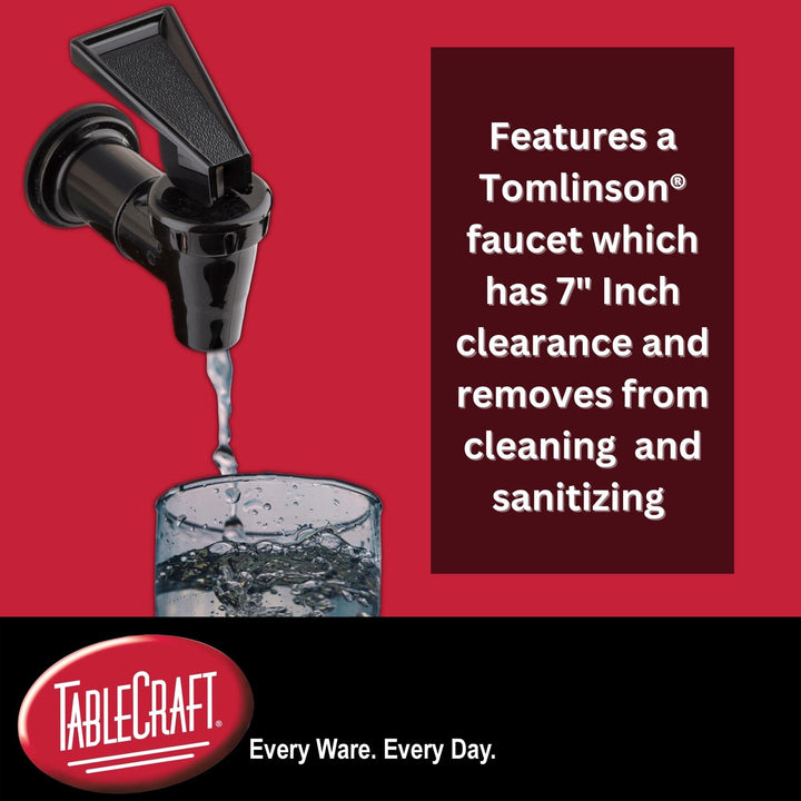 Tablecraft Yellow 5 Gallon Plastic Beverage Dispenser|old Drink Dispenser for - Diamond Home USA