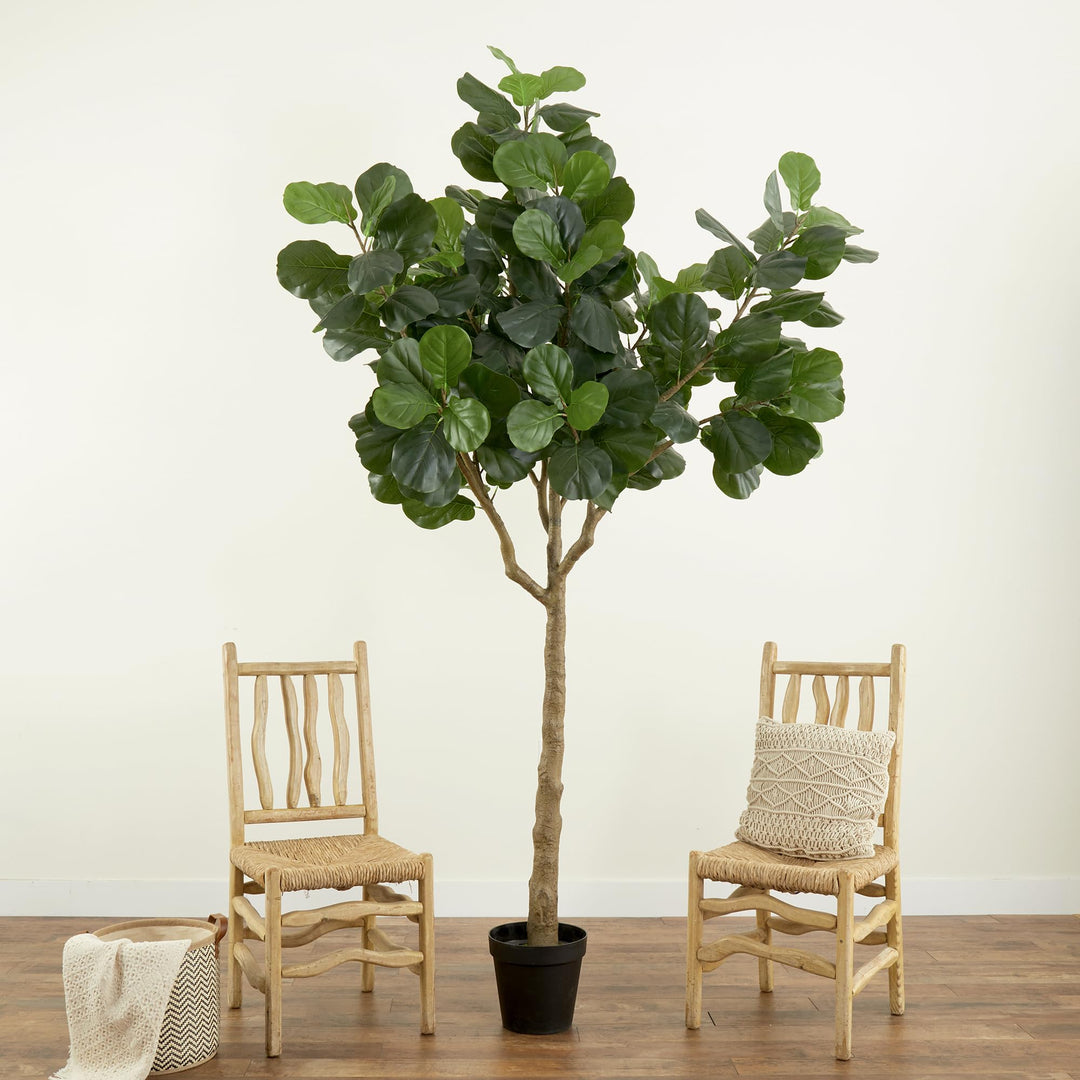 Nearly Natural 10ft. Artificial Fiddle Leaf Fig Tree - Diamond Home USA