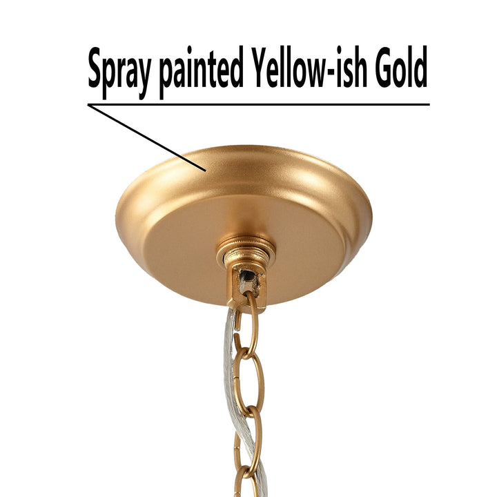 The Lighting Store Benita 4-Light Metal Globe Crystal Chandelier - Diamond Home USA