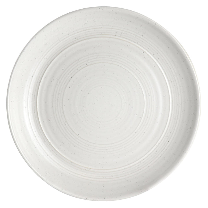 Bee and Willow Home 7 Inch 4 Piece Round Stoneware Appetizer Plate Set in - Diamond Home USA