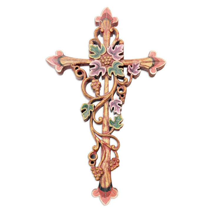 Handmade Vine Forest Wood Relief Panel Brown Mid-Century Modern Finish