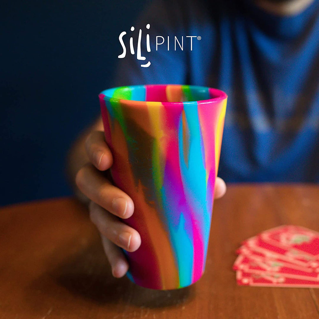 Silipint Silicone Pint Glasses Unbreakable & Reusable 16-Ounce Silicone Cups for - Diamond Home USA
