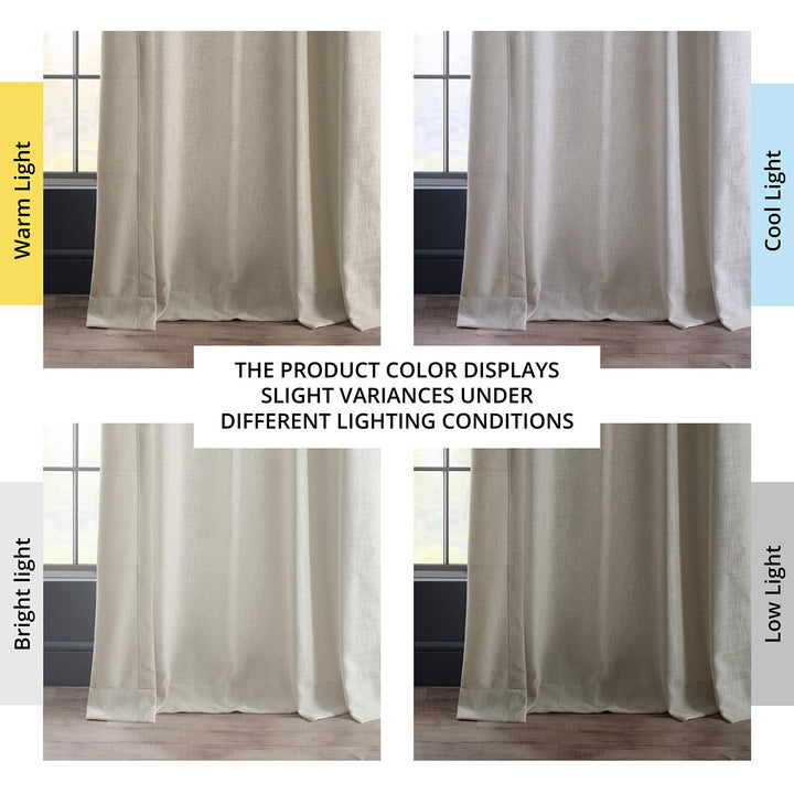 HPD HALF PRICE DRAPES Premium Heavy Faux Linen Curtains for Living Room (1 - Diamond Home USA