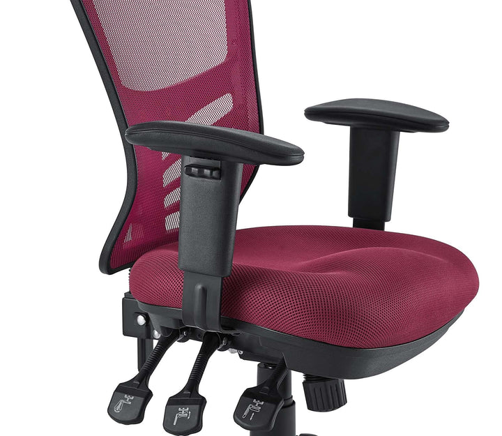 Modway Articulate Ergonomic Mesh Office Chair in Red - Diamond Home USA