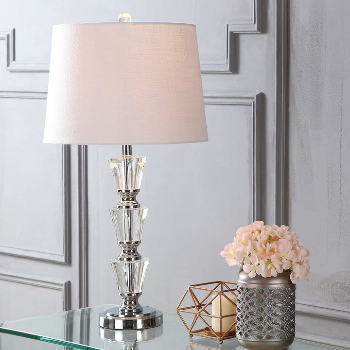27" Crystal Led Table Lamp Clear (Set of 2) Glam Modern Contemporary Traditional - Diamond Home USA