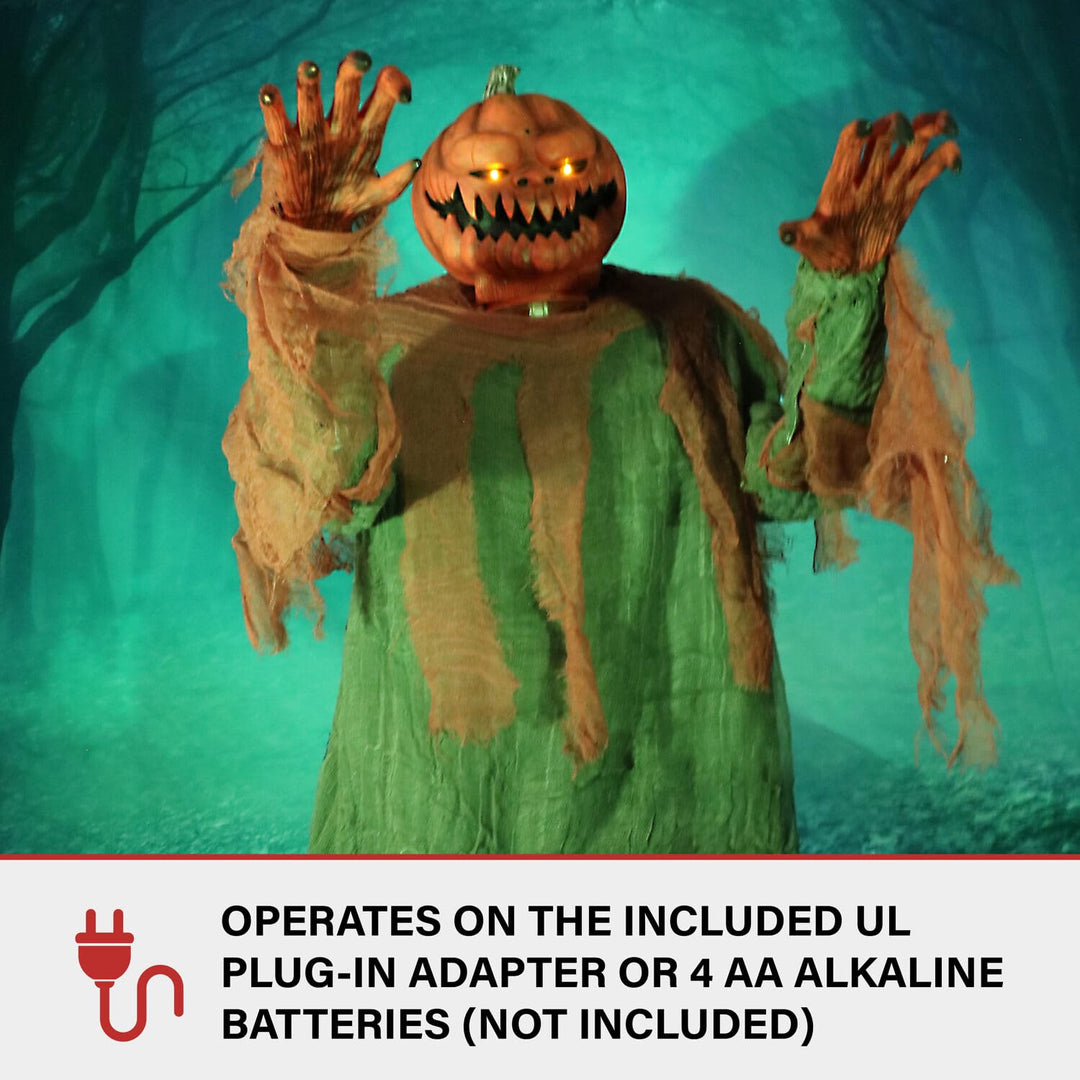 Haunted Hill Farm Motion-Activated Jack O' Lunger by Tekky Lunging Halloween - Diamond Home USA