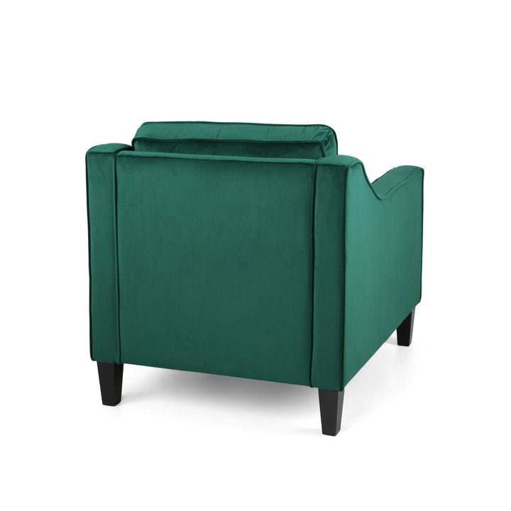 Christopher Knight Home Rachel Contemporary Velvet Club Chair Green Dark Brown - Diamond Home USA