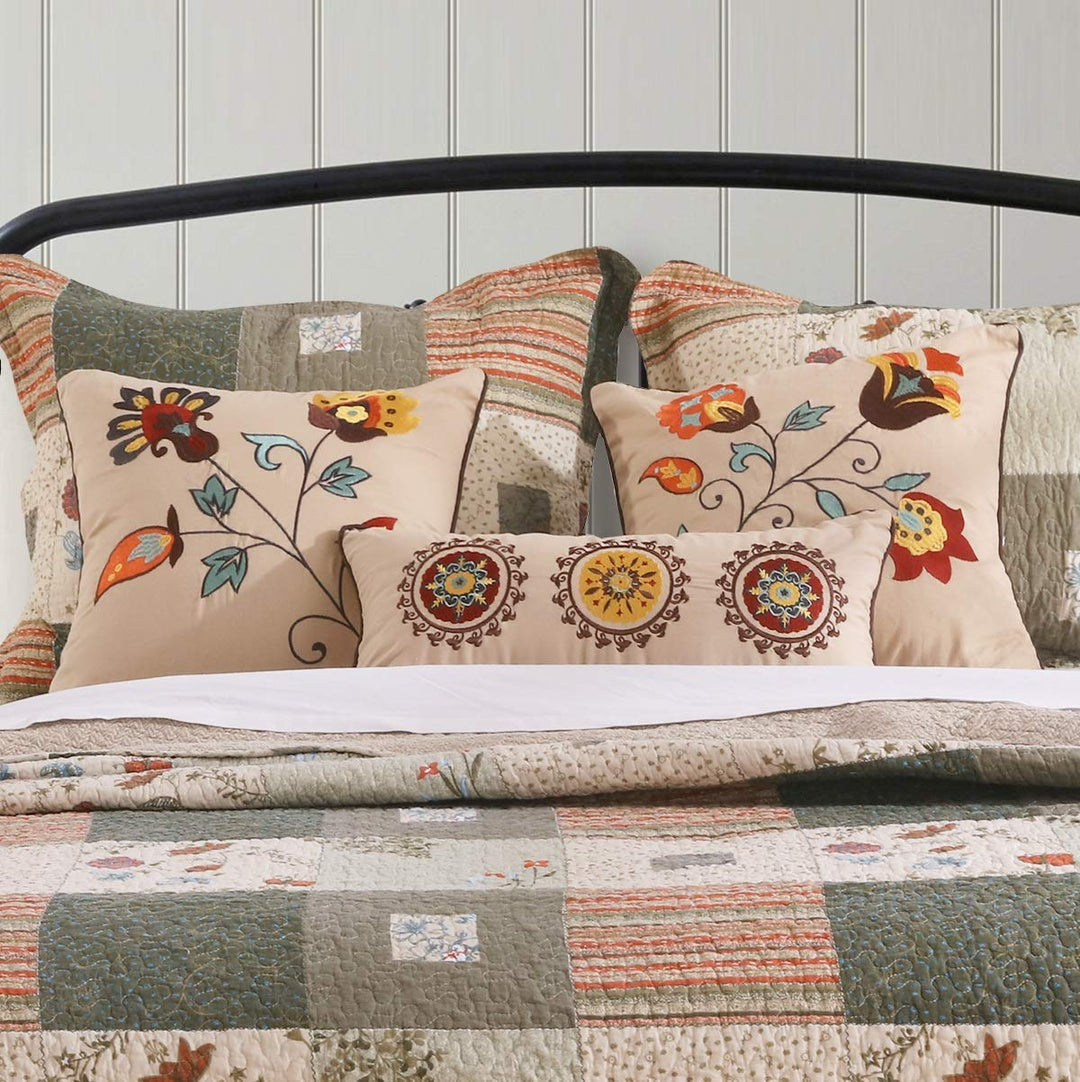Greenland Andorra Dec. Pillow Pair Accessory-Multi Multicolor - Diamond Home USA