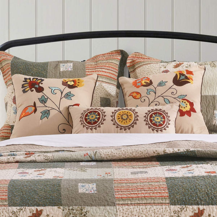 Greenland Andorra Dec. Pillow Pair Accessory-Multi Multicolor - Diamond Home USA