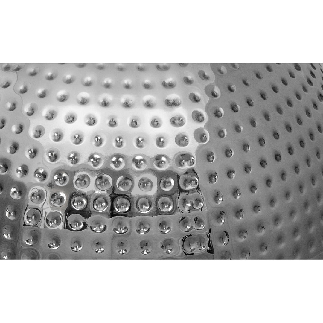 Stainless Steel Hammered Salad Bowl 9.50" Set Of 2 Silver Dishwasher Safe - Diamond Home USA
