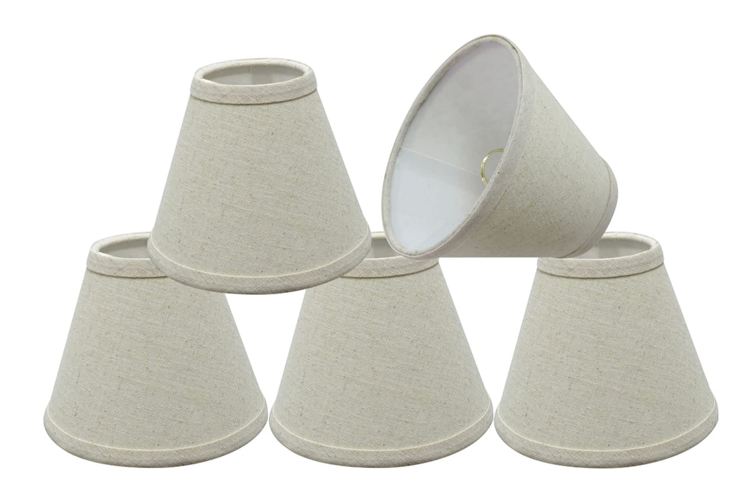 Aspen Creative 32101-5 Small Hardback Empire Shape Chandelier Clip-On Lamp Shade